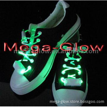 Led Light up Novelty Shoelace with Green Light